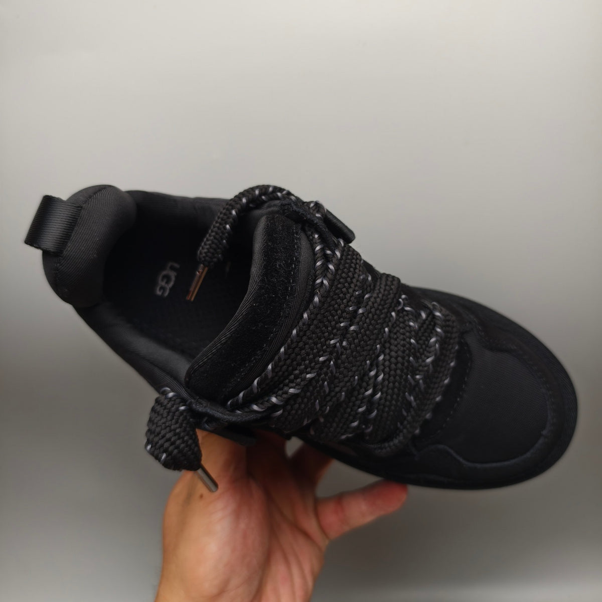 1541 Chunky Dad Sneakers Lace-Up Casual — Black (In Stock)