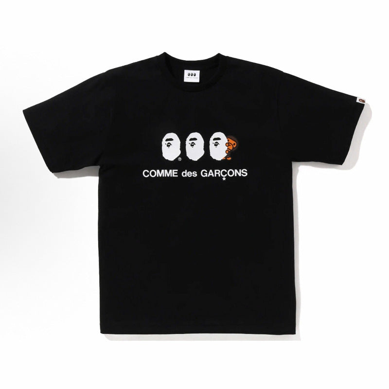 BAPE Ape Head Shark Print Loose Casual Unisex T-Shirt