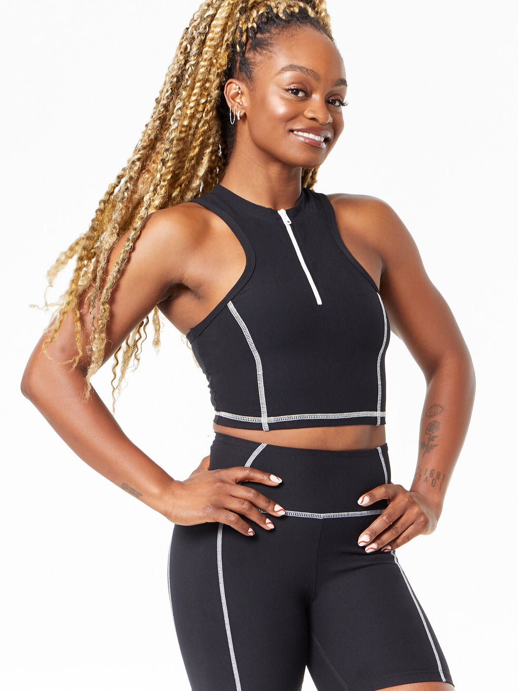 YOS X LINDSEY ZIP FRONT TANK