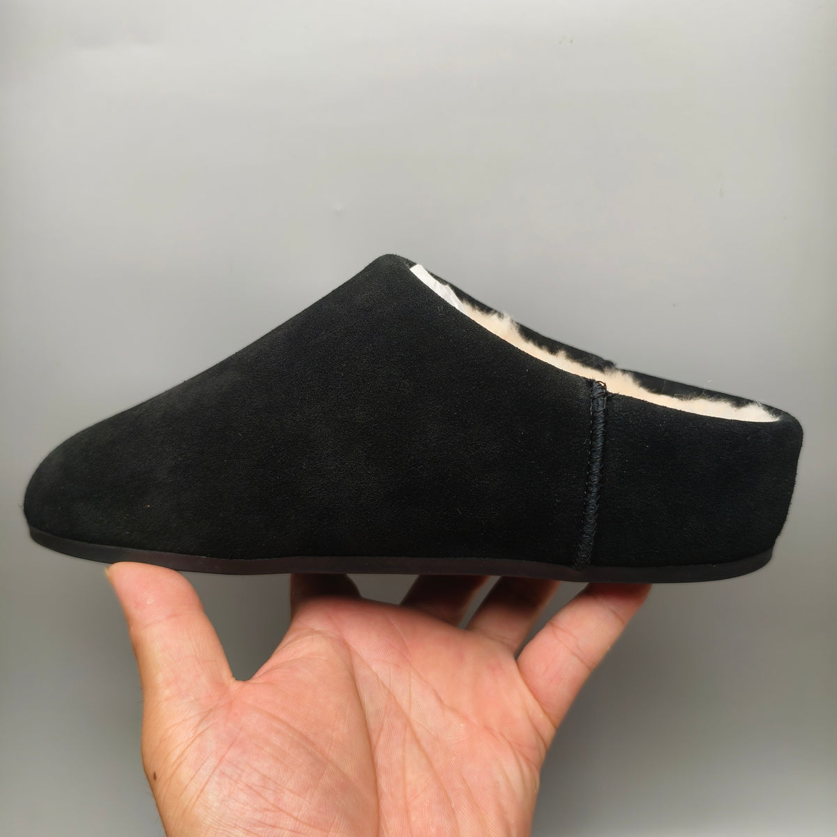 1390 Casual Slip-On Home Shoes — Black (In Stock)
