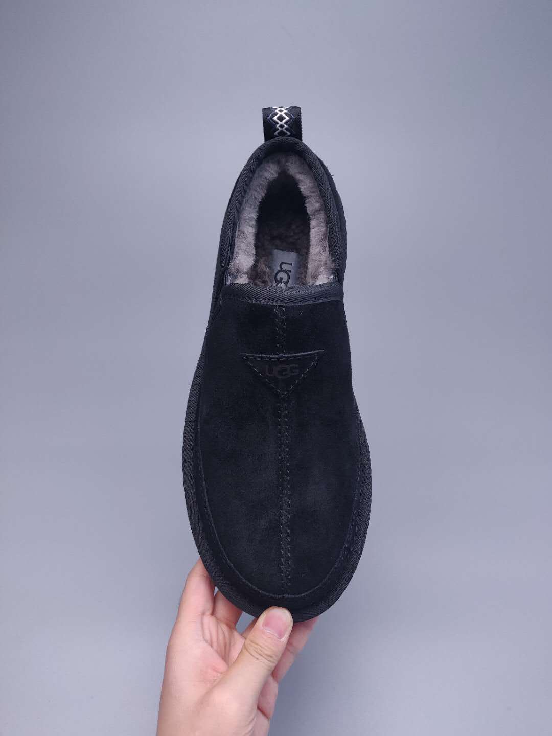 3455 Men's Slip-On Low-Top Shoes — Black (In Stock)