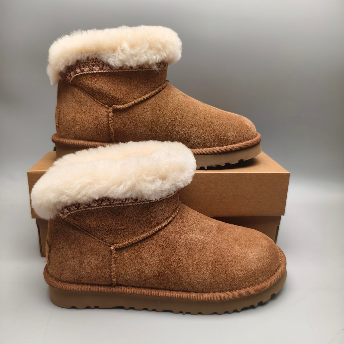 4496 Ethnic Style Low-Top Casual Shoes — Chestnut (In Stock)