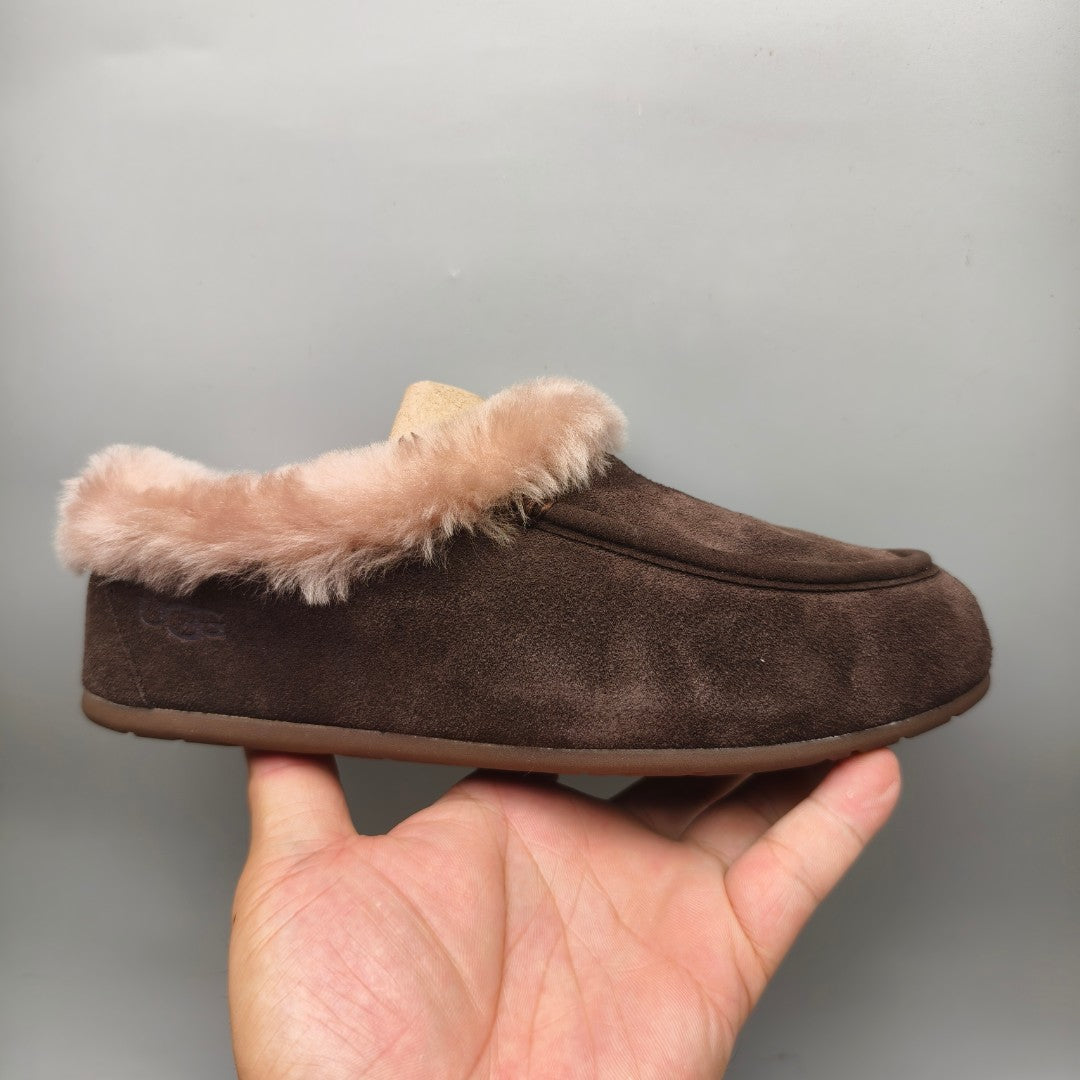 1391 Casual Slip-On House Shoes — Chocolate (In Stock)