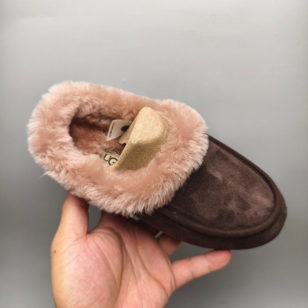 1391 Casual Slip-On House Shoes — Chocolate (In Stock)