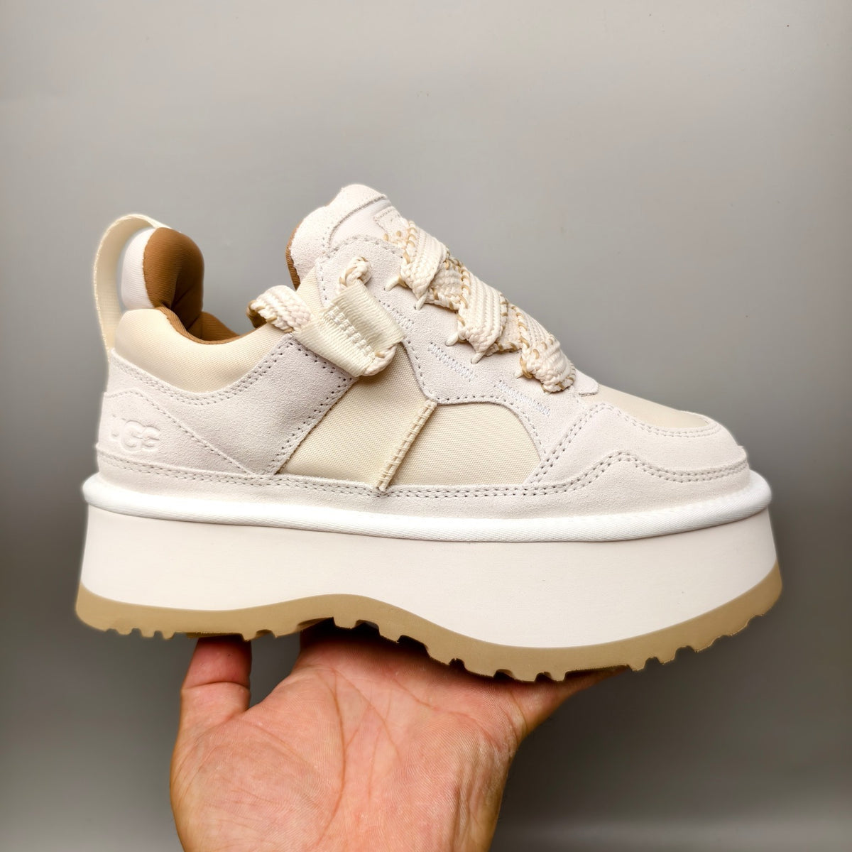 1541 Chunky Dad Sneakers Lace-Up Casual — White (In Stock)