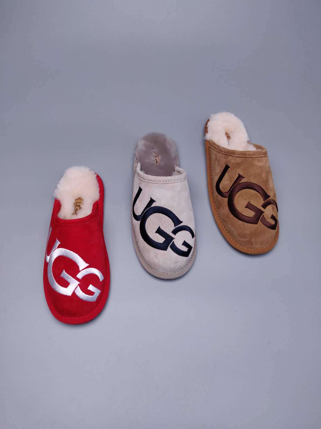 2593 Big G Indoor Slippers — Red (In Stock)