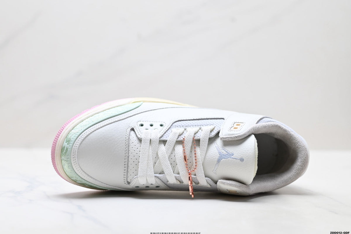 Air Jordan 3 Retro White Mint Pastel Sneakers