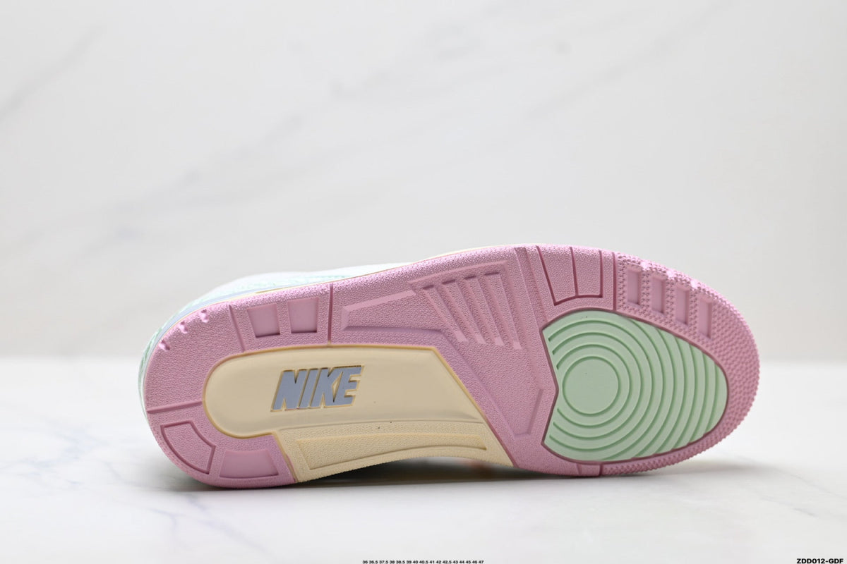 Air Jordan 3 Retro White Mint Pastel Sneakers
