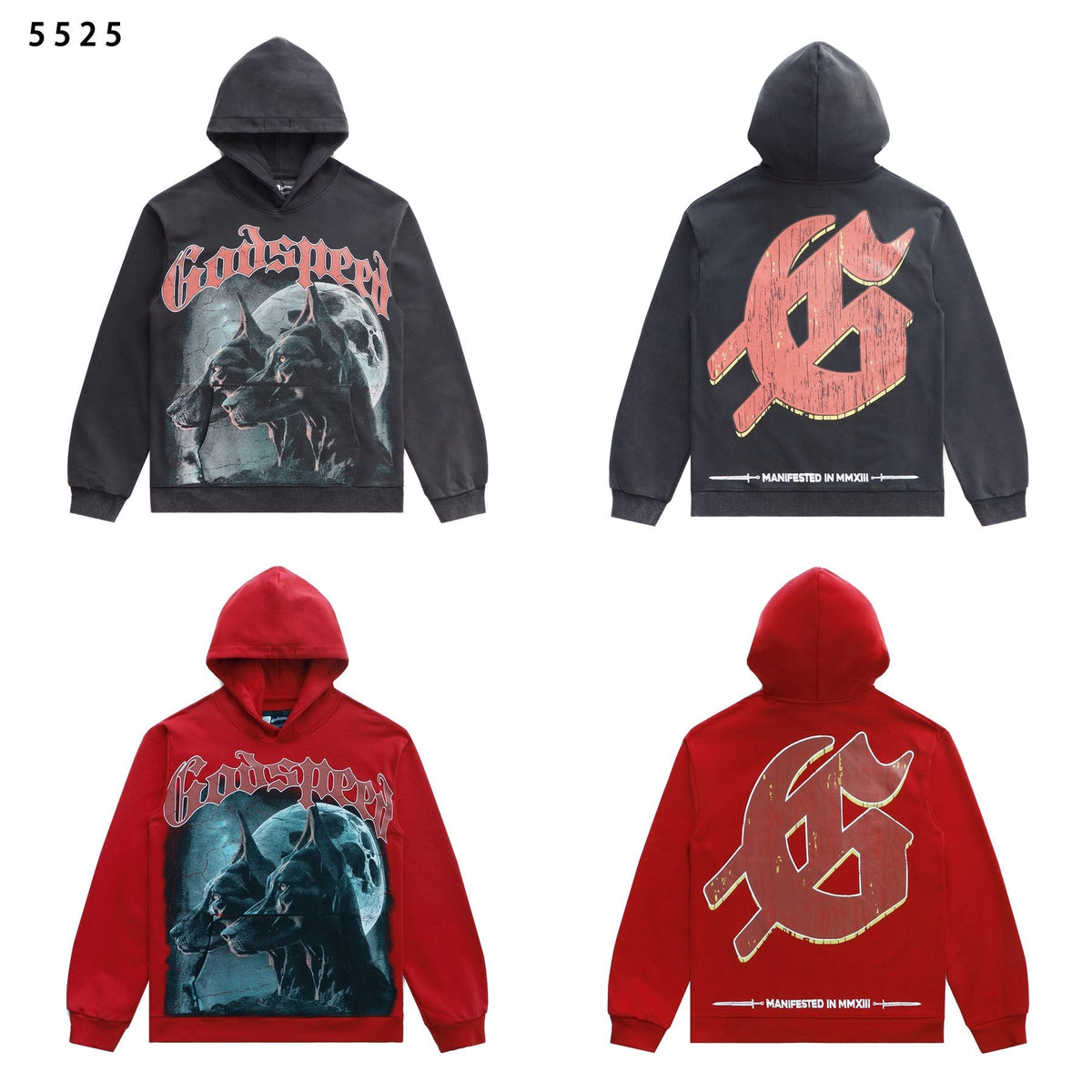 Godspeed Manifested Dog Graphic Hoodie