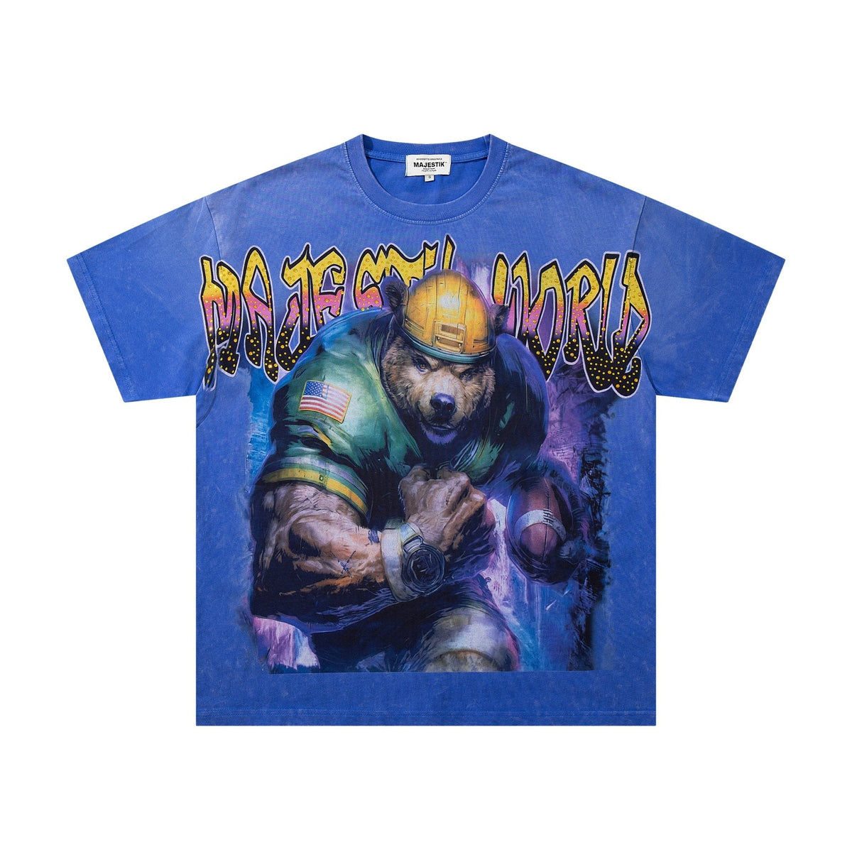 MAJESTIK Football Graphic T-Shirt