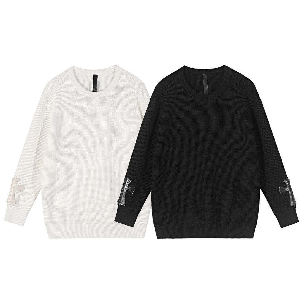 Chrome Hearts Cross Applique Knit Sweater