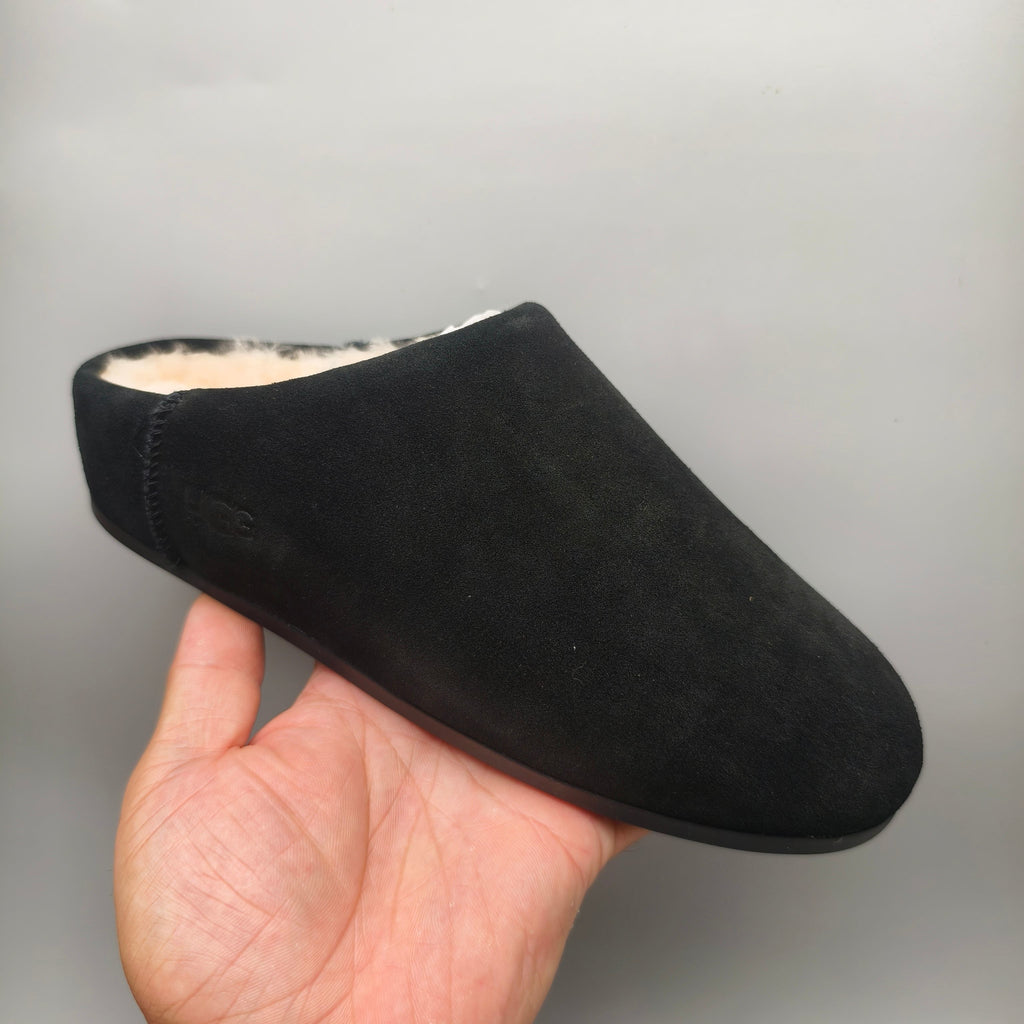 1390 Casual Slip-On Home Shoes — Black (In Stock)