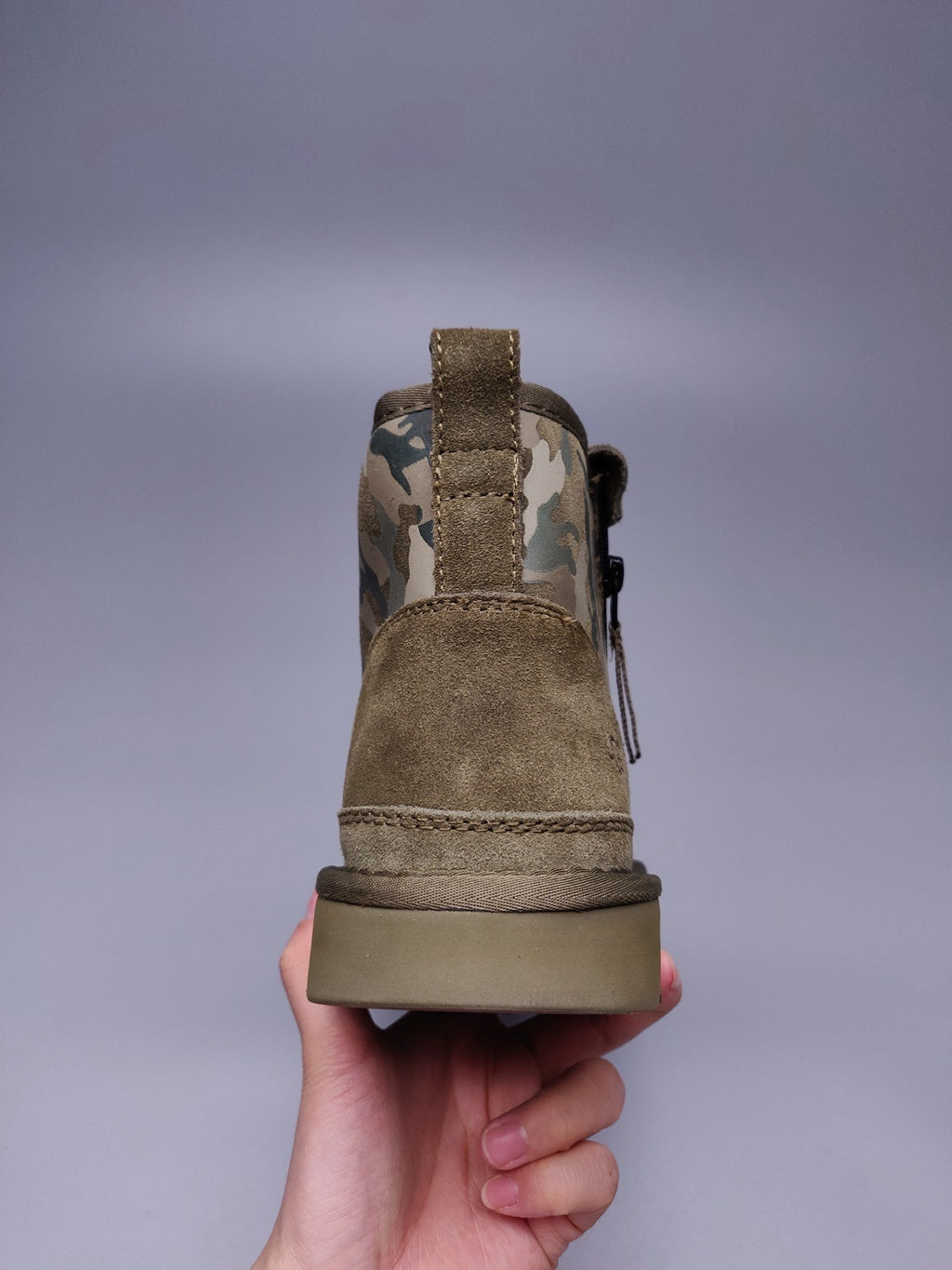 4193 Men's Colorblock Camo Shoes — Army Green (In Stock)