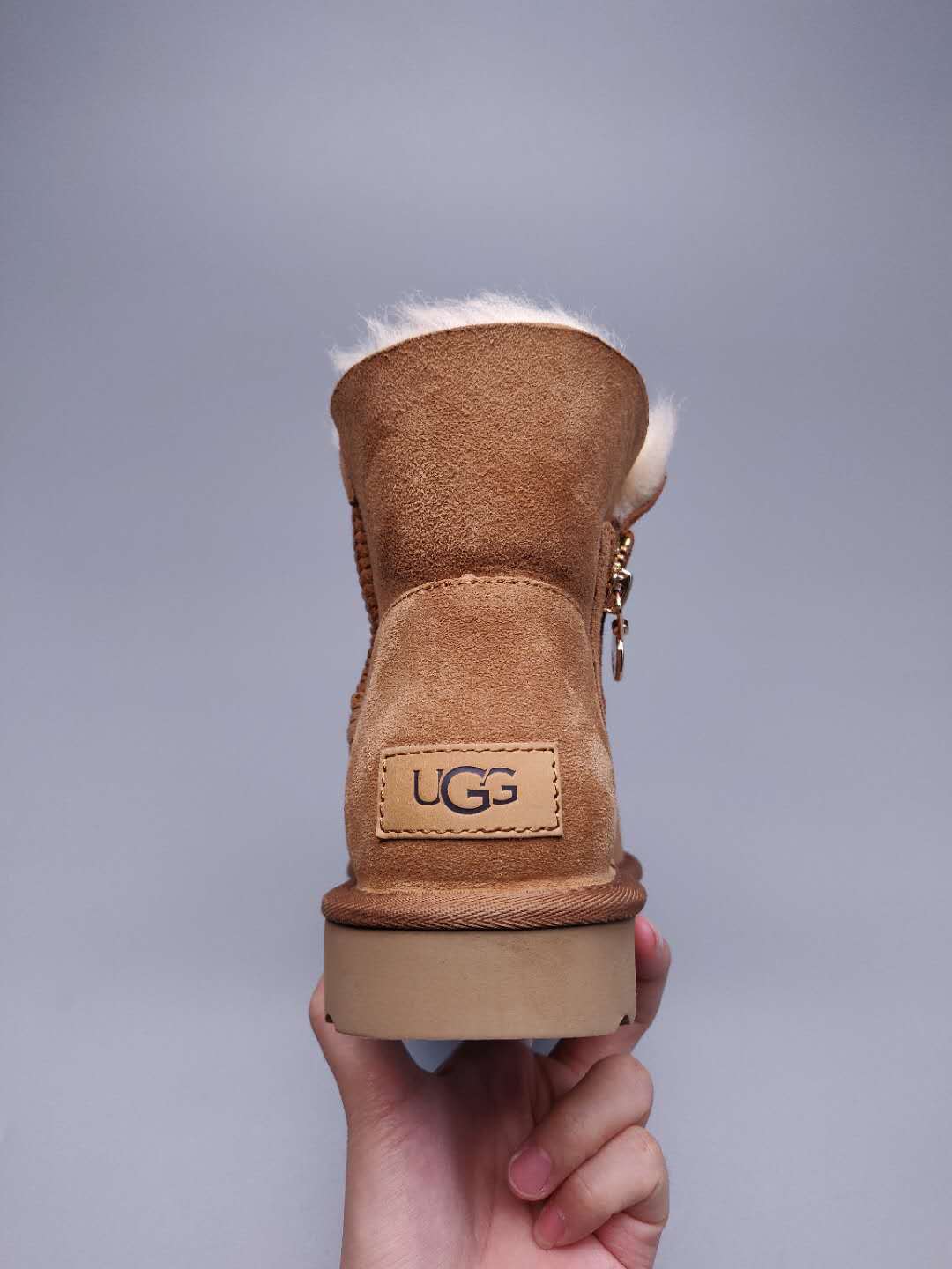 2481 Side Zipper Ankle Boots — Chestnut (In Stock)