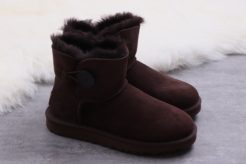 6422 W Mini Bailey Button II — Coffee Brown