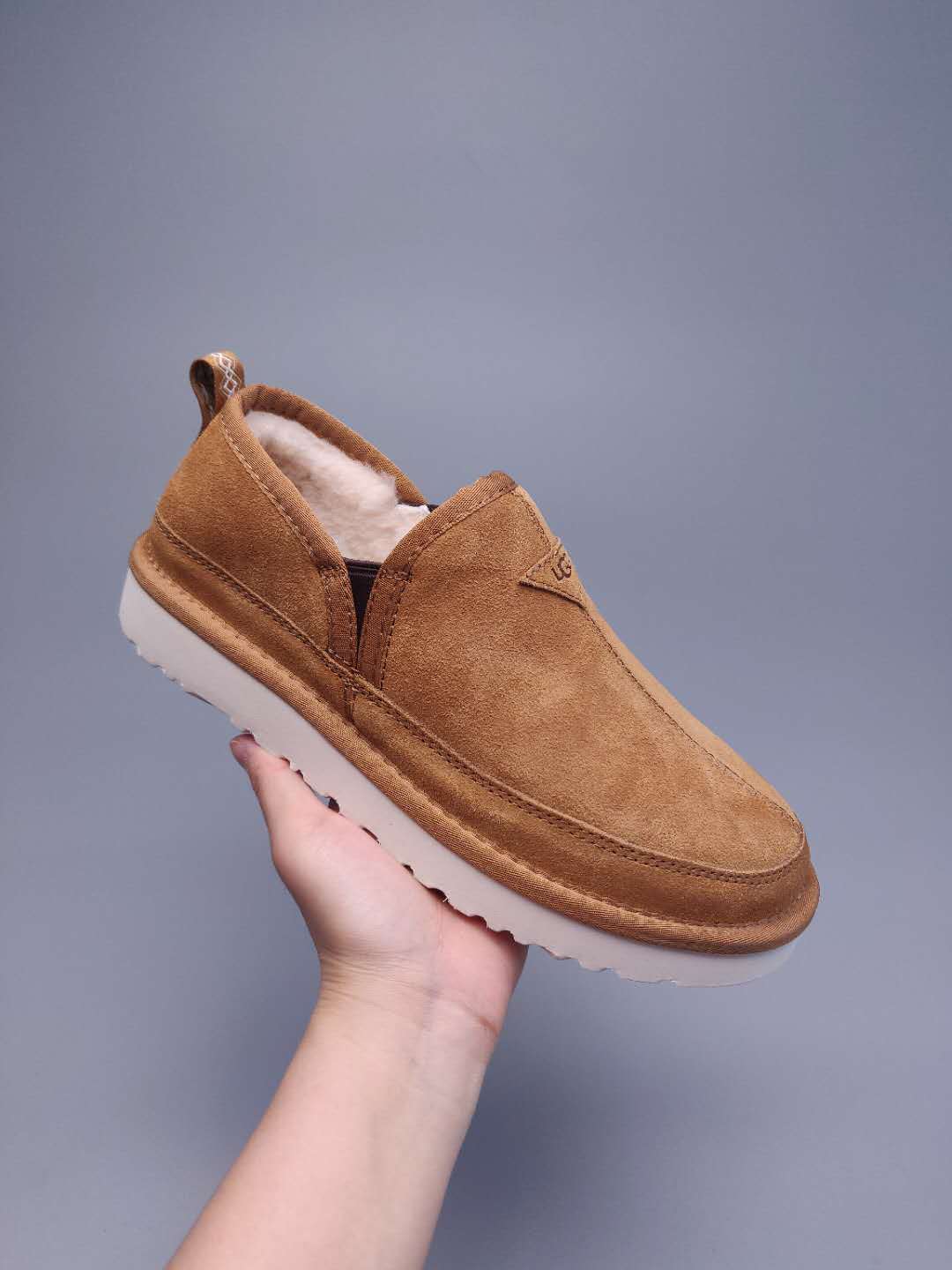 3455 Men's Slip-On Low-Top Shoes — Chestnut (In Stock)