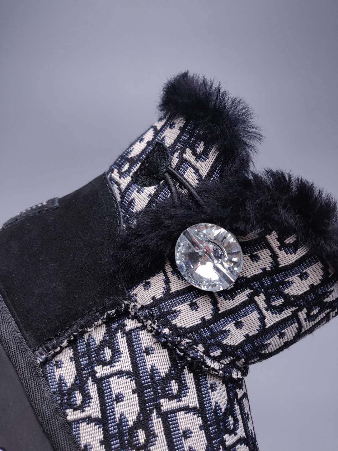 6554 Dior Collab Fabric Style — Black (In Stock)