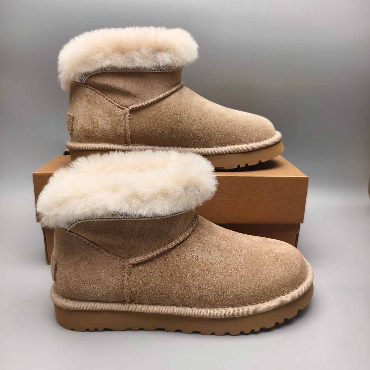4496 Ethnic Style Low-Top Casual Shoes — Sand (In Stock)