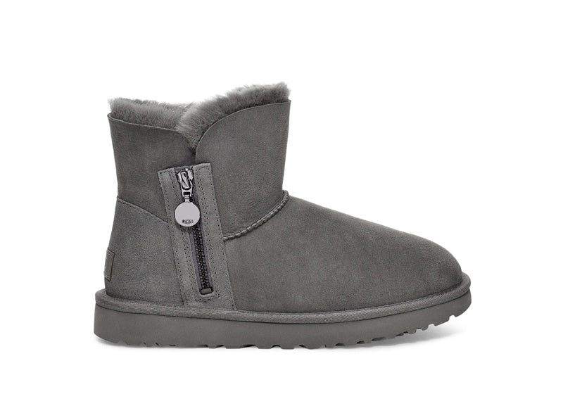 2481 Side Zipper Ankle Boots — Gray (In Stock)