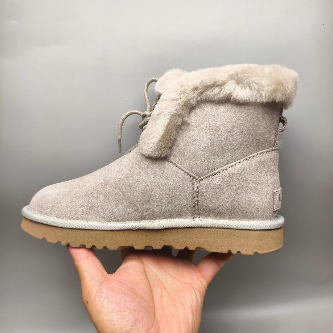 4576 Mid-Top Lace-Up Casual Shoes — Gray (In Stock)