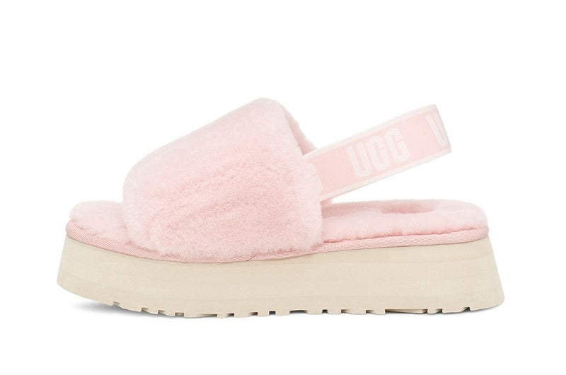 2258 Disco Fluffy Sandals — Pink (In Stock)