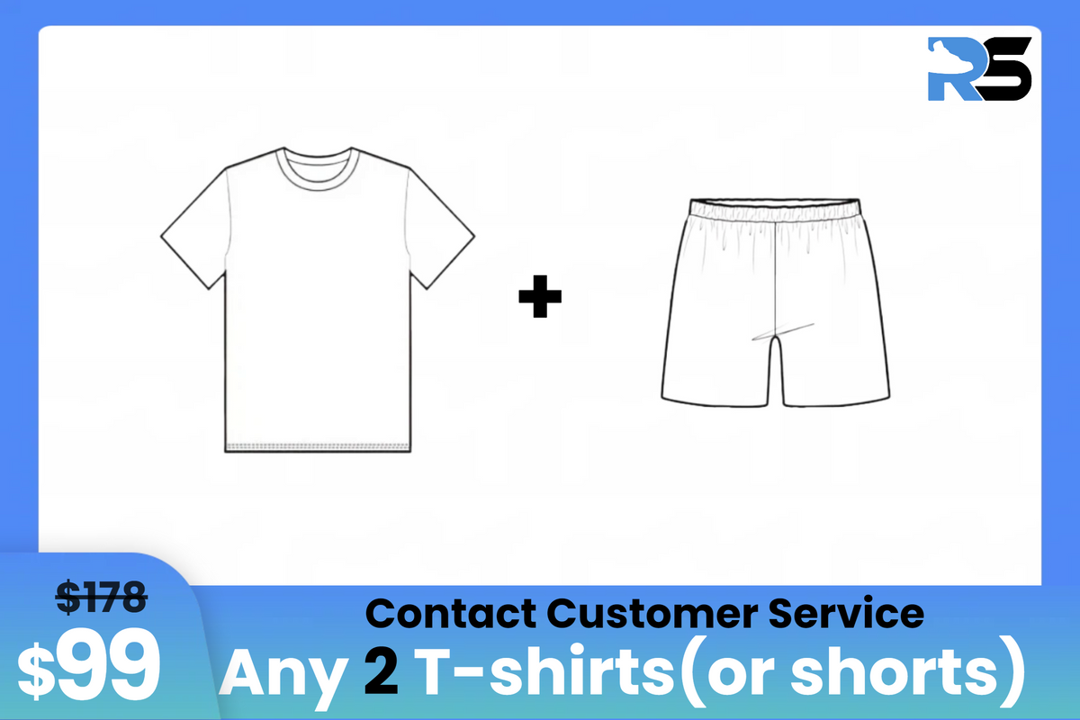 Combo: $99 Get 2 T-shirts (or shorts)