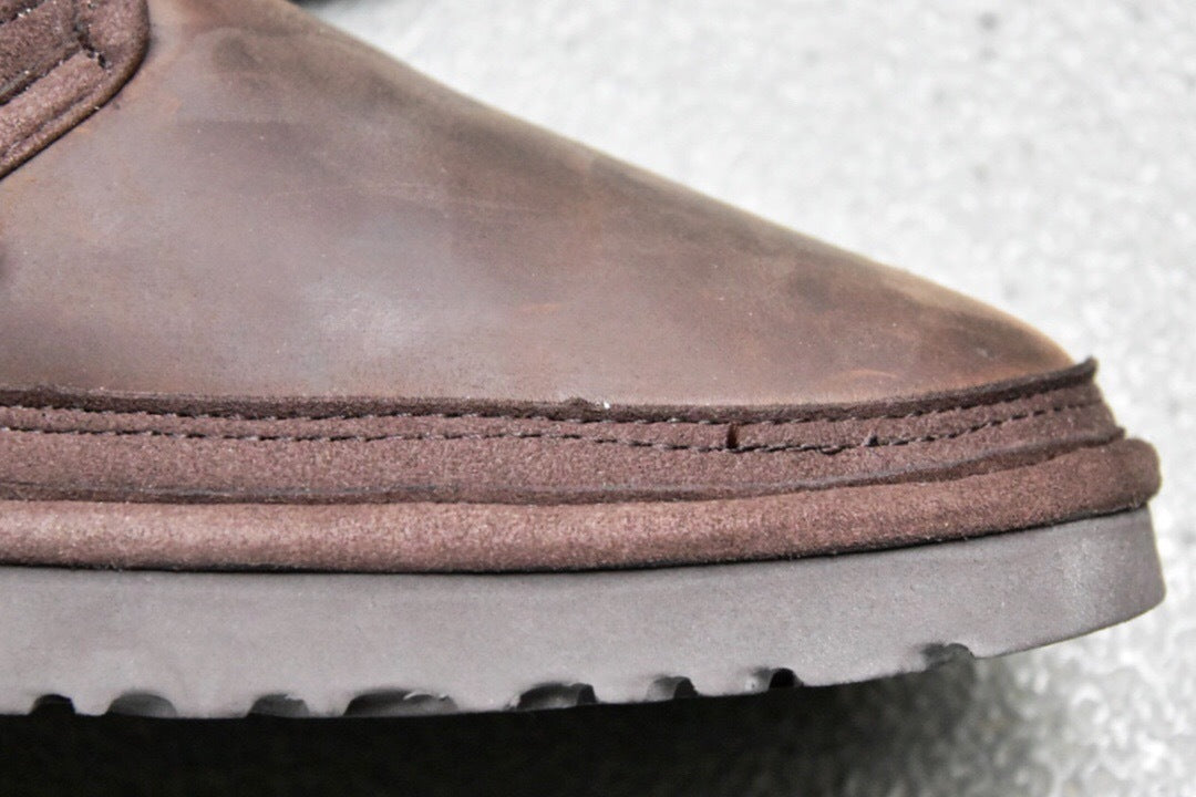 3883 Crazy Horse Leather Zip Men's Shoes