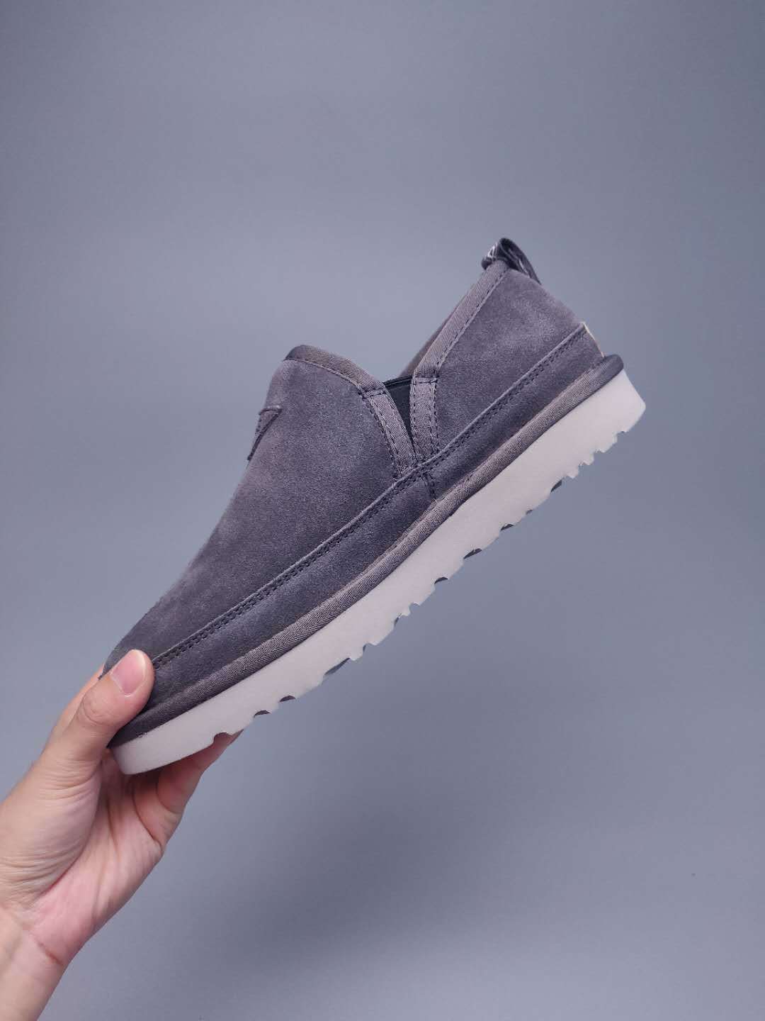 3455 Men's Slip-On Low-Top Shoes — Gray (In Stock)