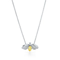 TIFFANY PAPER FLOWERS YELLOW DIAMOND FIREFLY PENDANT