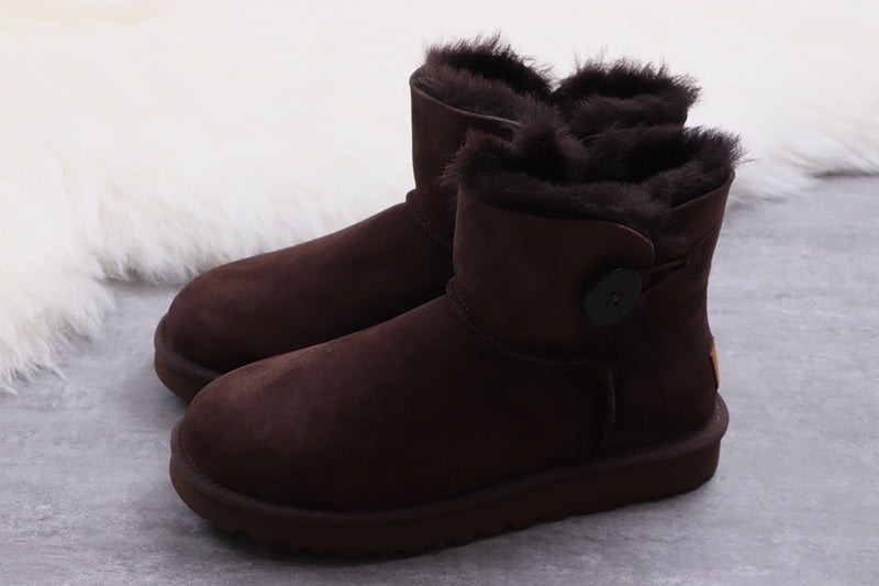 6422 W Mini Bailey Button II — Coffee Brown