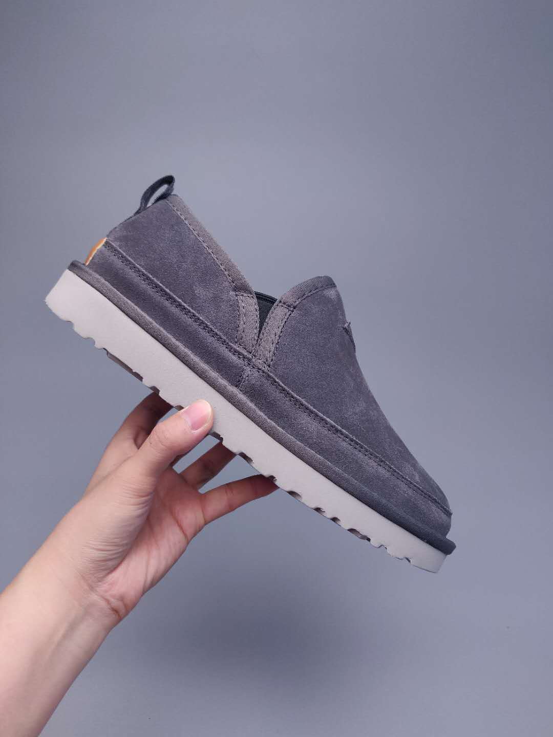 3455 Men's Slip-On Low-Top Shoes — Gray (In Stock)