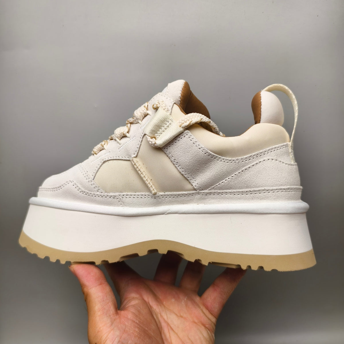 1541 Chunky Dad Sneakers Lace-Up Casual — White (In Stock)