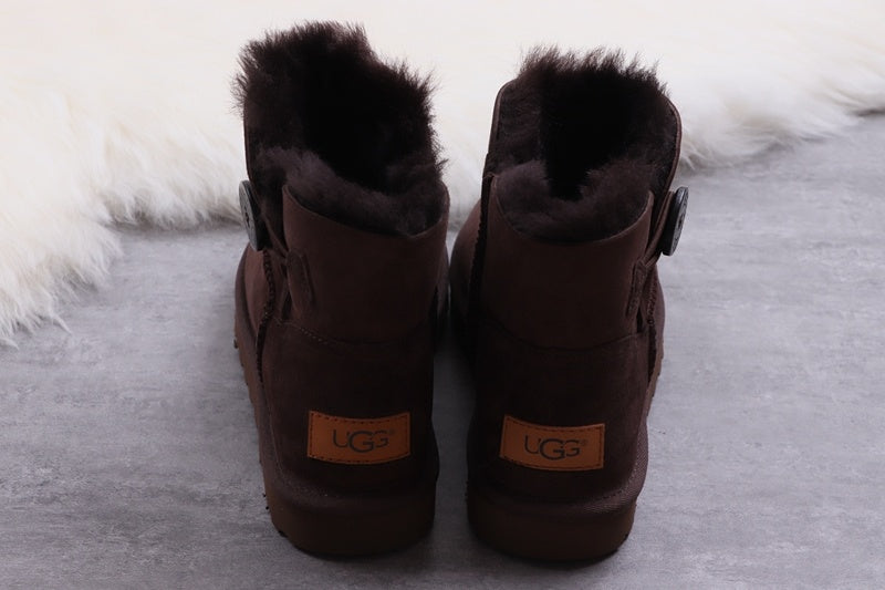 6422 W Mini Bailey Button II — Coffee Brown