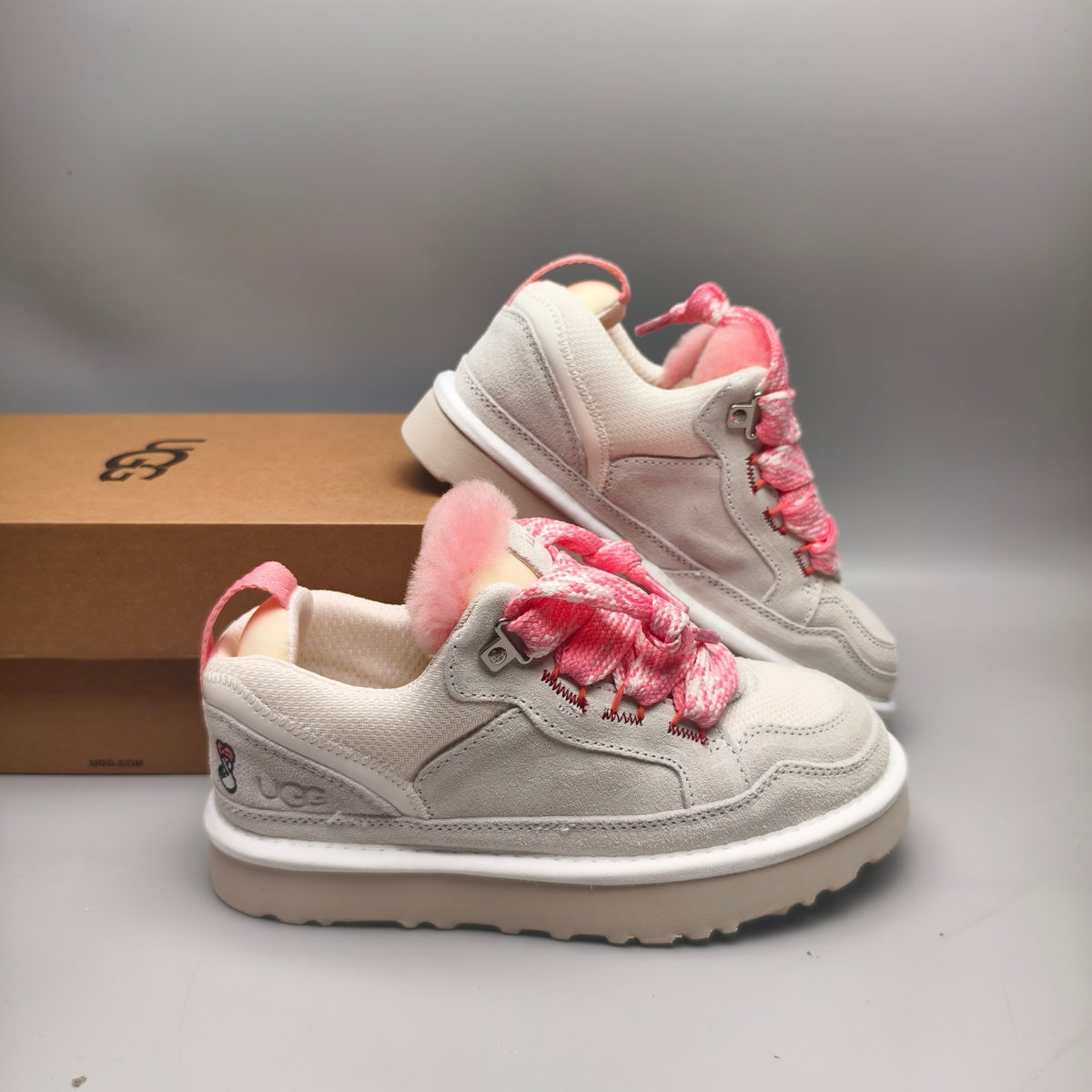 4032-2170 Couple Mesh Sport Casual Shoes — White (In Stock)