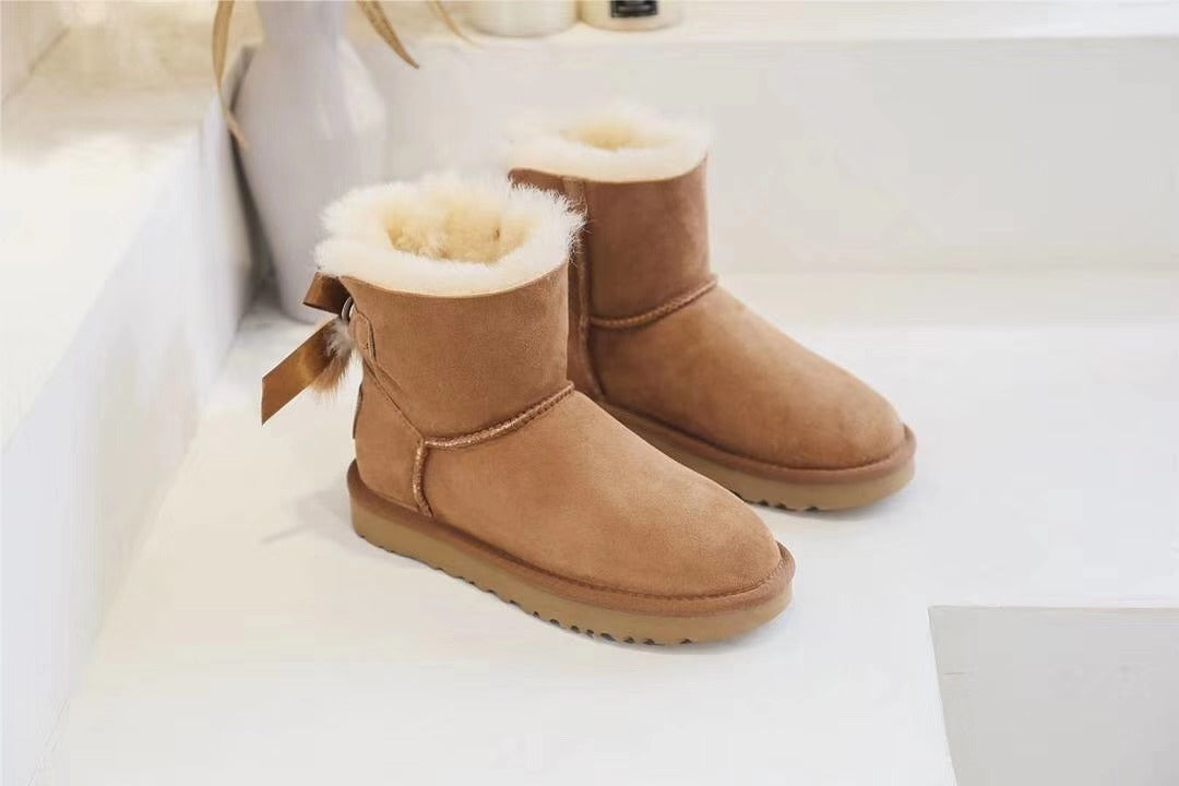 6503 New 3-in-1 Snow Boots — Chestnut Brown