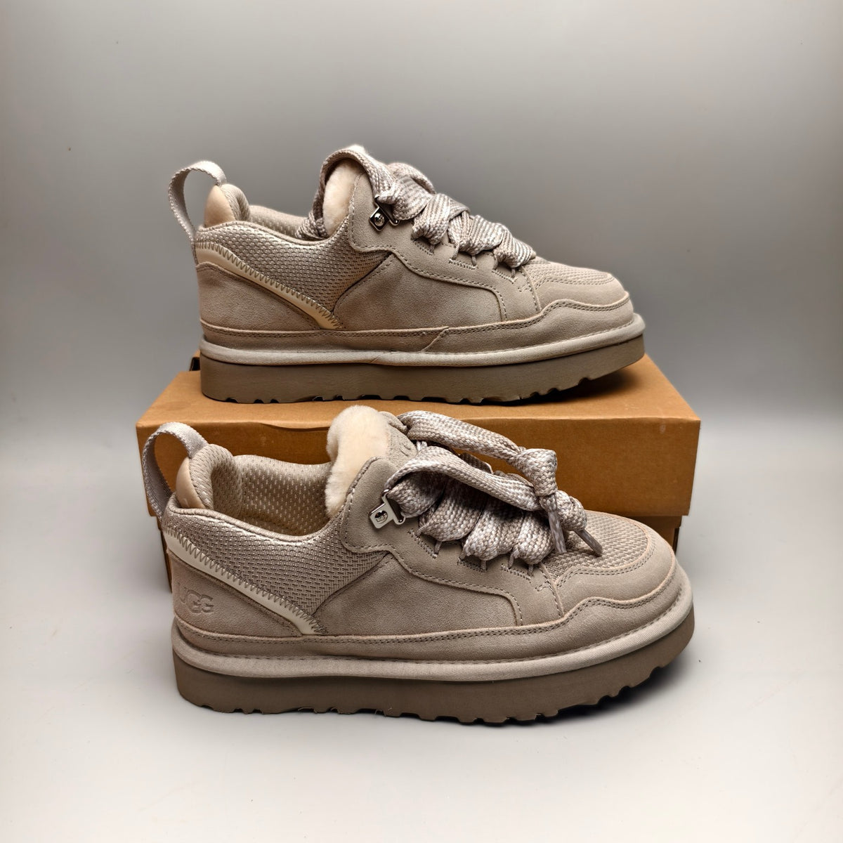 4032 Couple Mesh Sport Casual Shoes — Gray (In Stock)