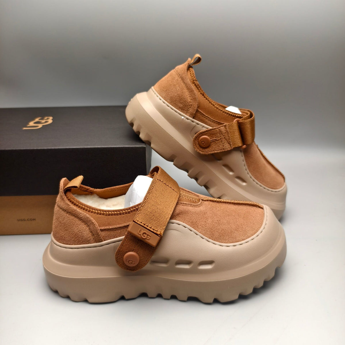7550 Slip-On Casual Unisex Shoes — Chestnut (In Stock)