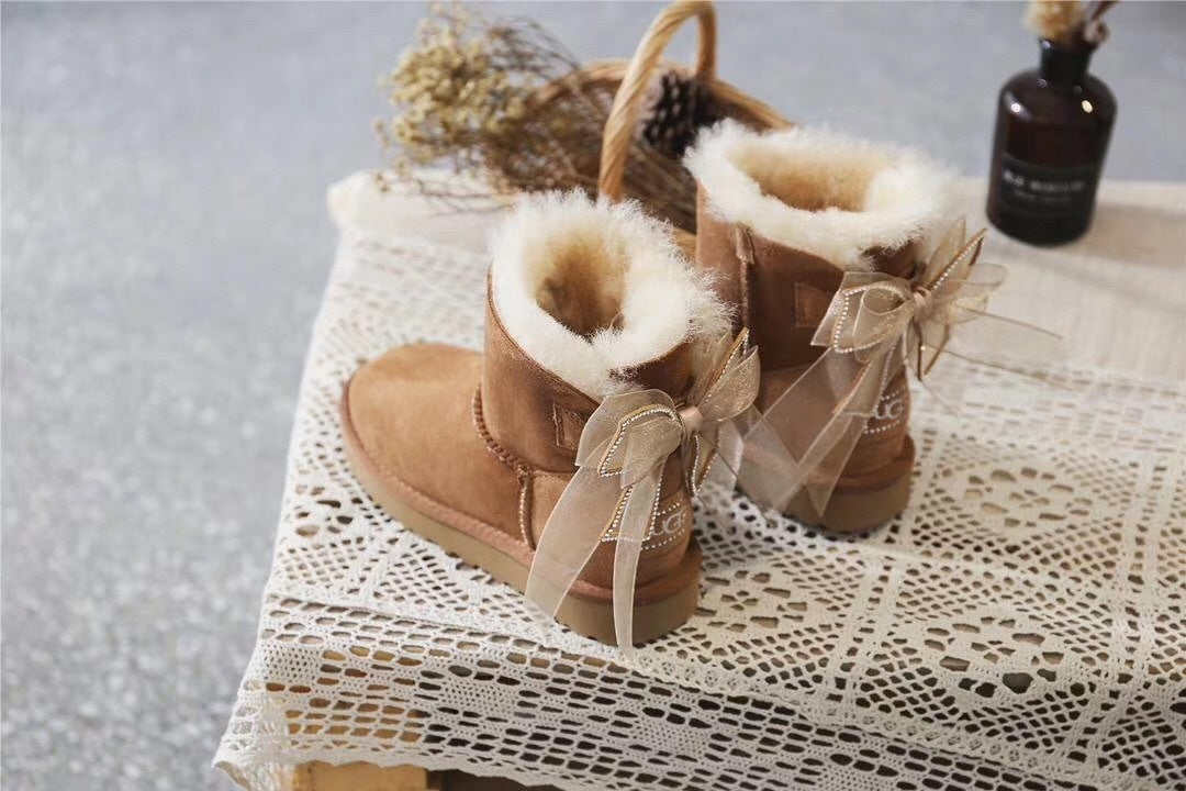 6503 New 3-in-1 Snow Boots — Chestnut Brown