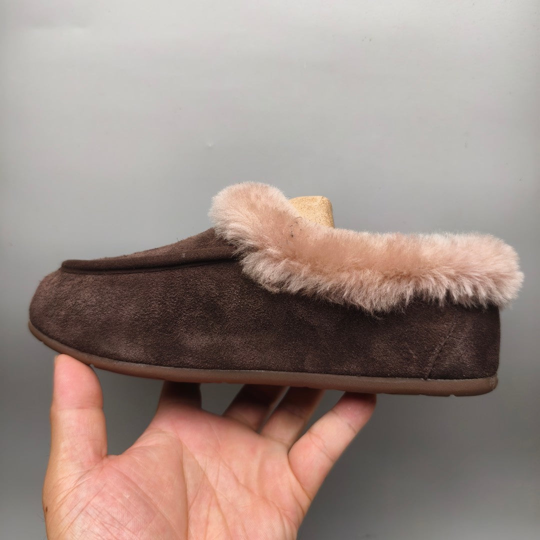 1391 Casual Slip-On House Shoes — Chocolate (In Stock)