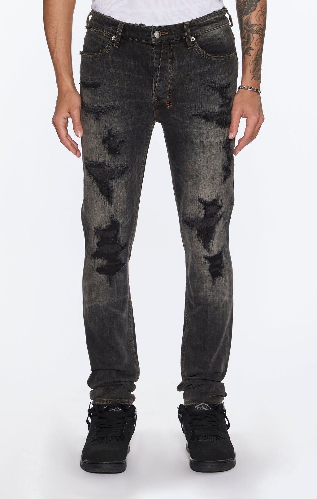 Ksubi Van Winkle Retorqued Repair Denim