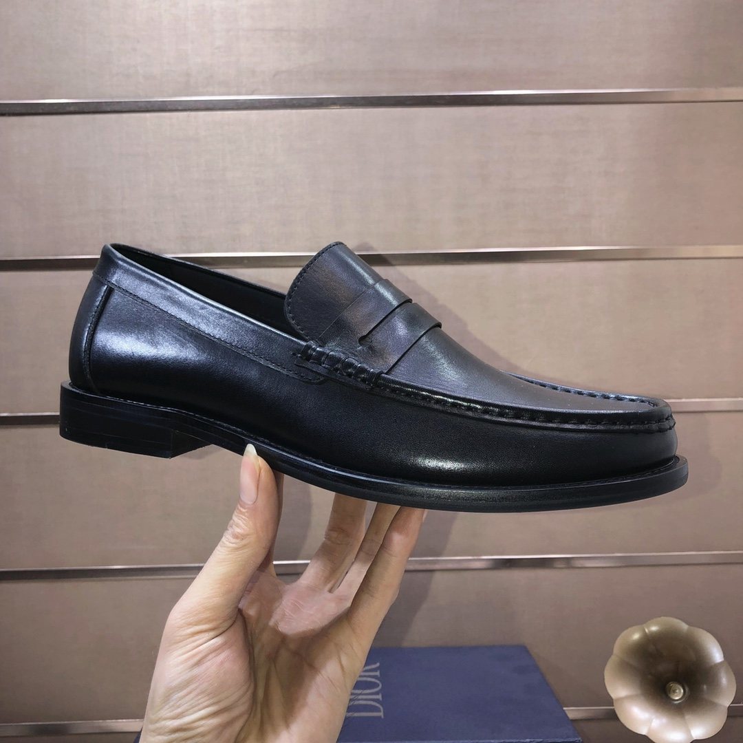 Dior Black Penny Loafers