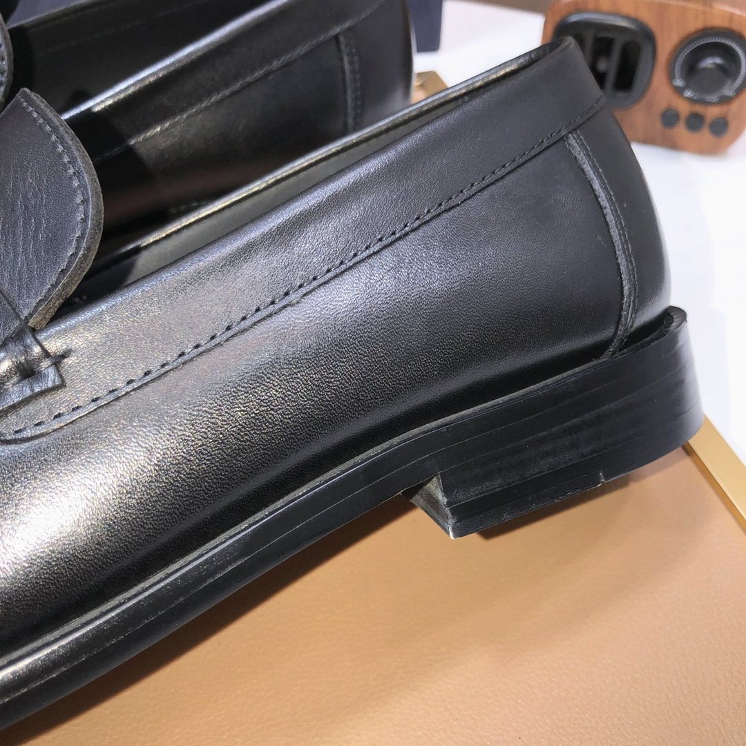 Dior Black Penny Loafers