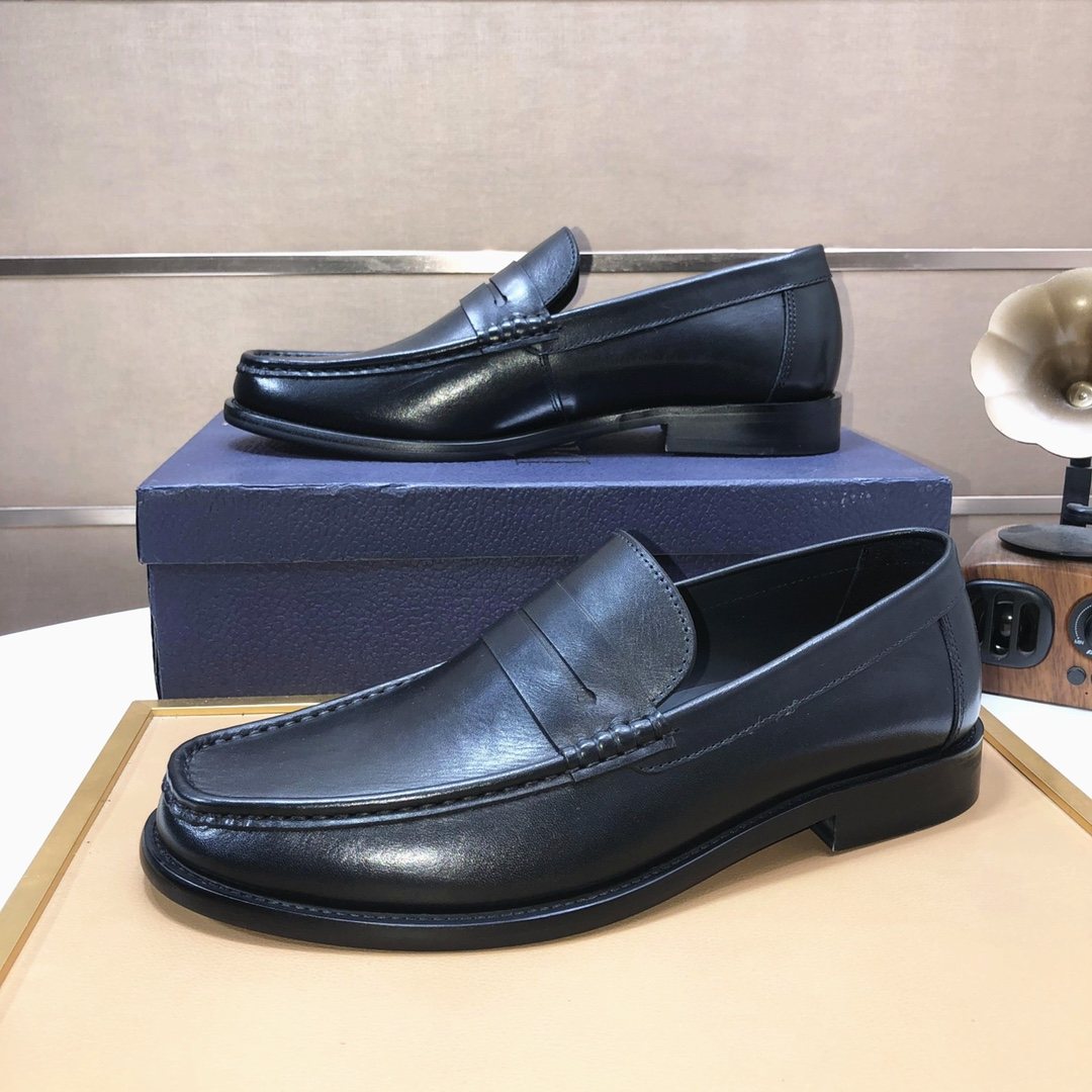 Dior Black Penny Loafers