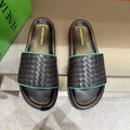 Bottega Veneta Men's Woven Strap Slide Sandals
