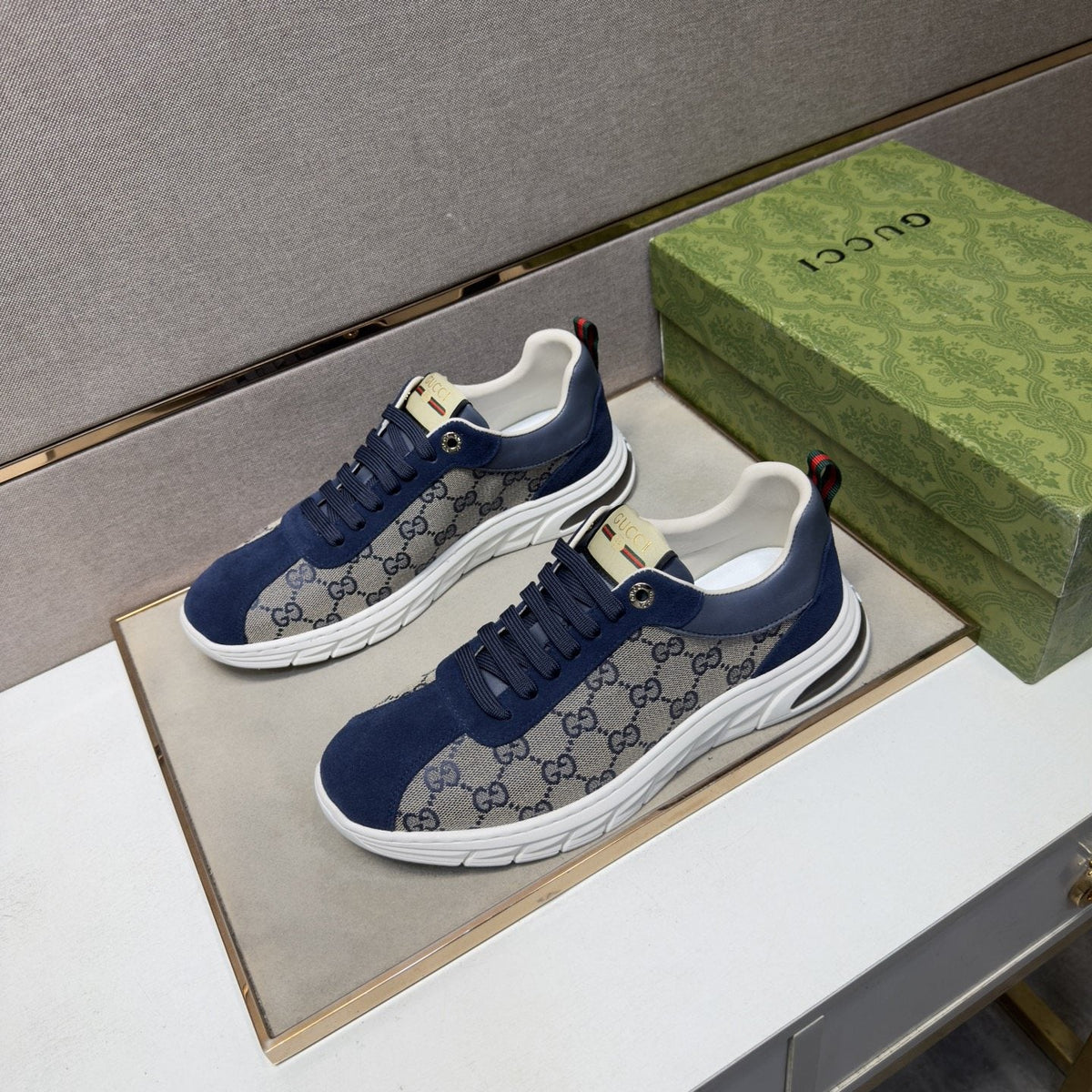 Gucci Patterned Low-Top Sneakers
