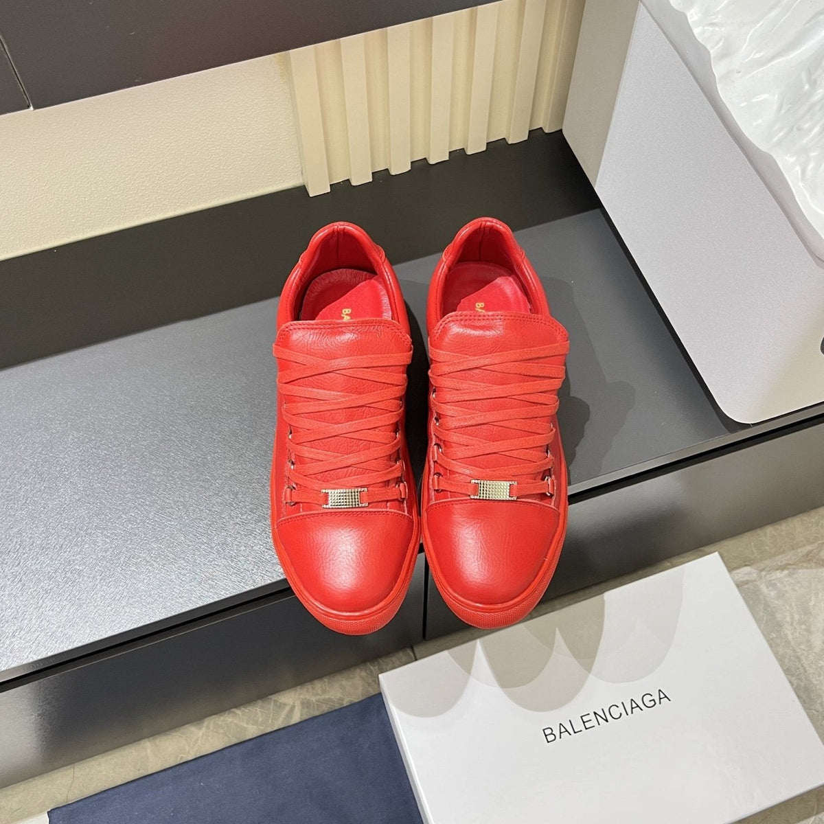 Balenciaga Metal-Bar Low-Top Sneakers