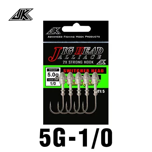 3-5 pack soft plastic Lead Jig Head Hooks 3g-21g 2X Strong