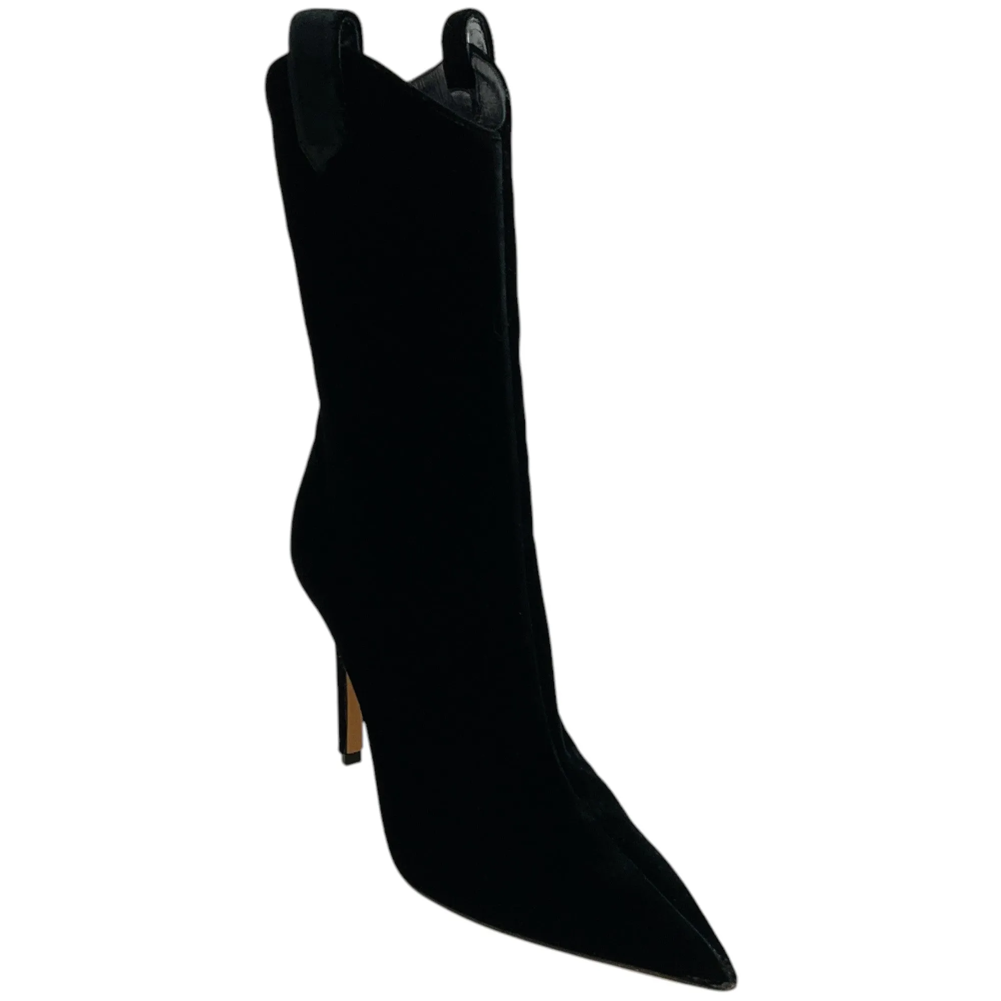 Alexandre Vauthier Black Velvet Wayne Boots