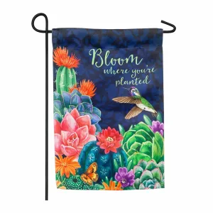 Bloom Where You're Planted Garden Flag