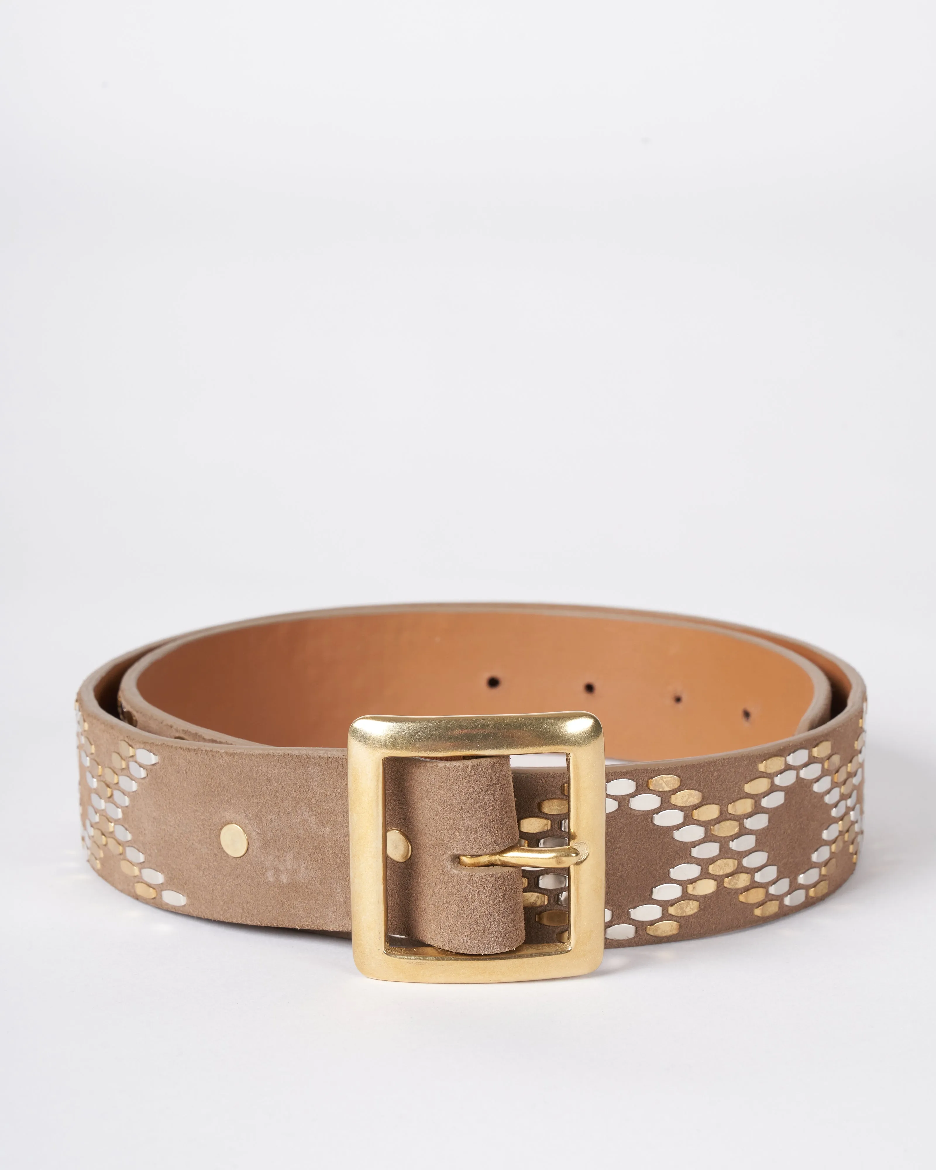 boa belt - woodsmoke suede